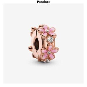 Pandora pink daisy clip-on charm